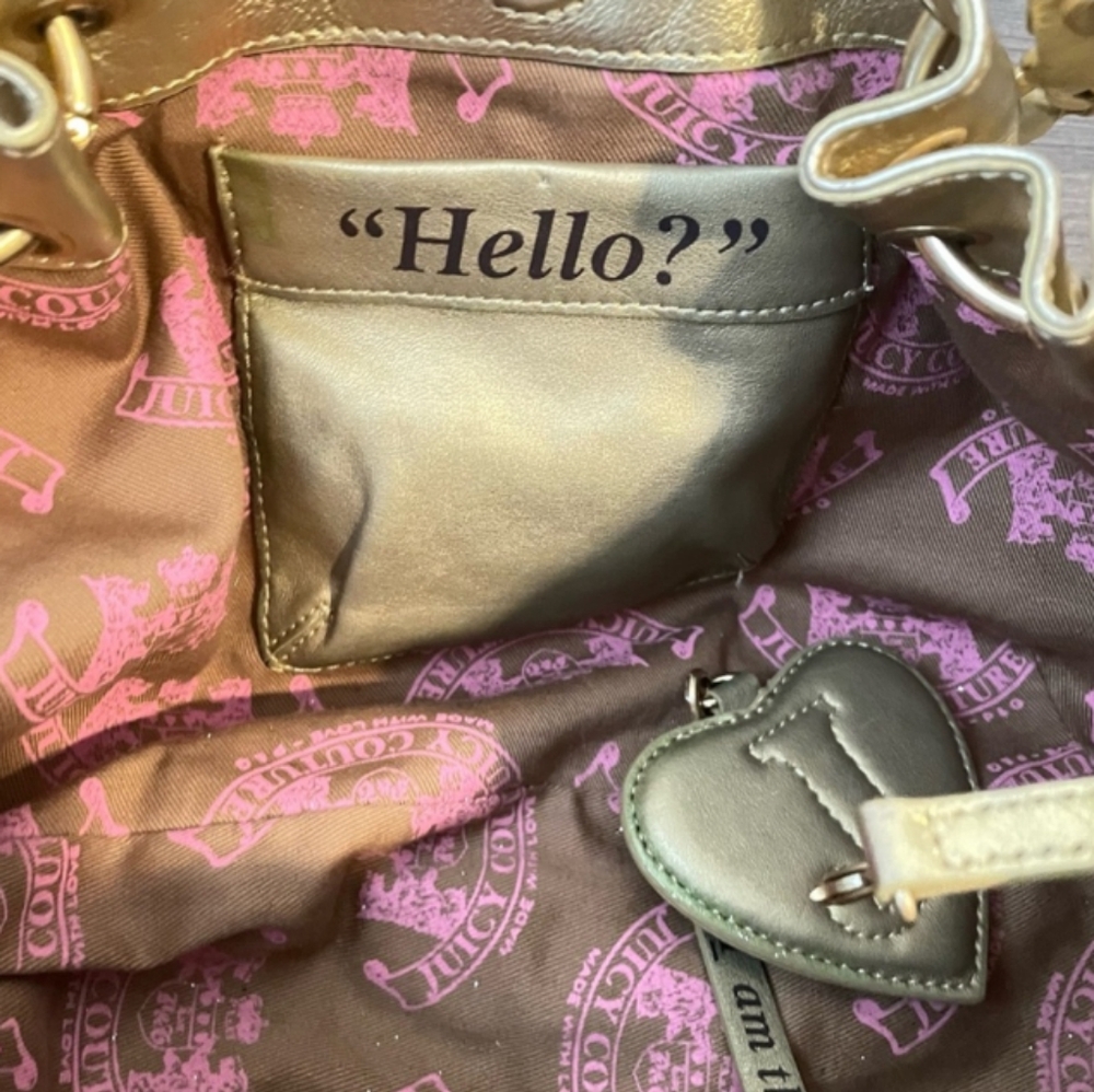 Juicy Couture Gold Leather Purse